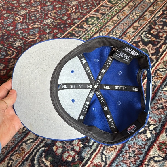 New Era 59Fifty Mens Hat NFL New York Giants Blue Adjustable Cap - Picture 6 of 7